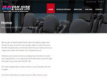 Tablet Screenshot of bbvansales.co.uk